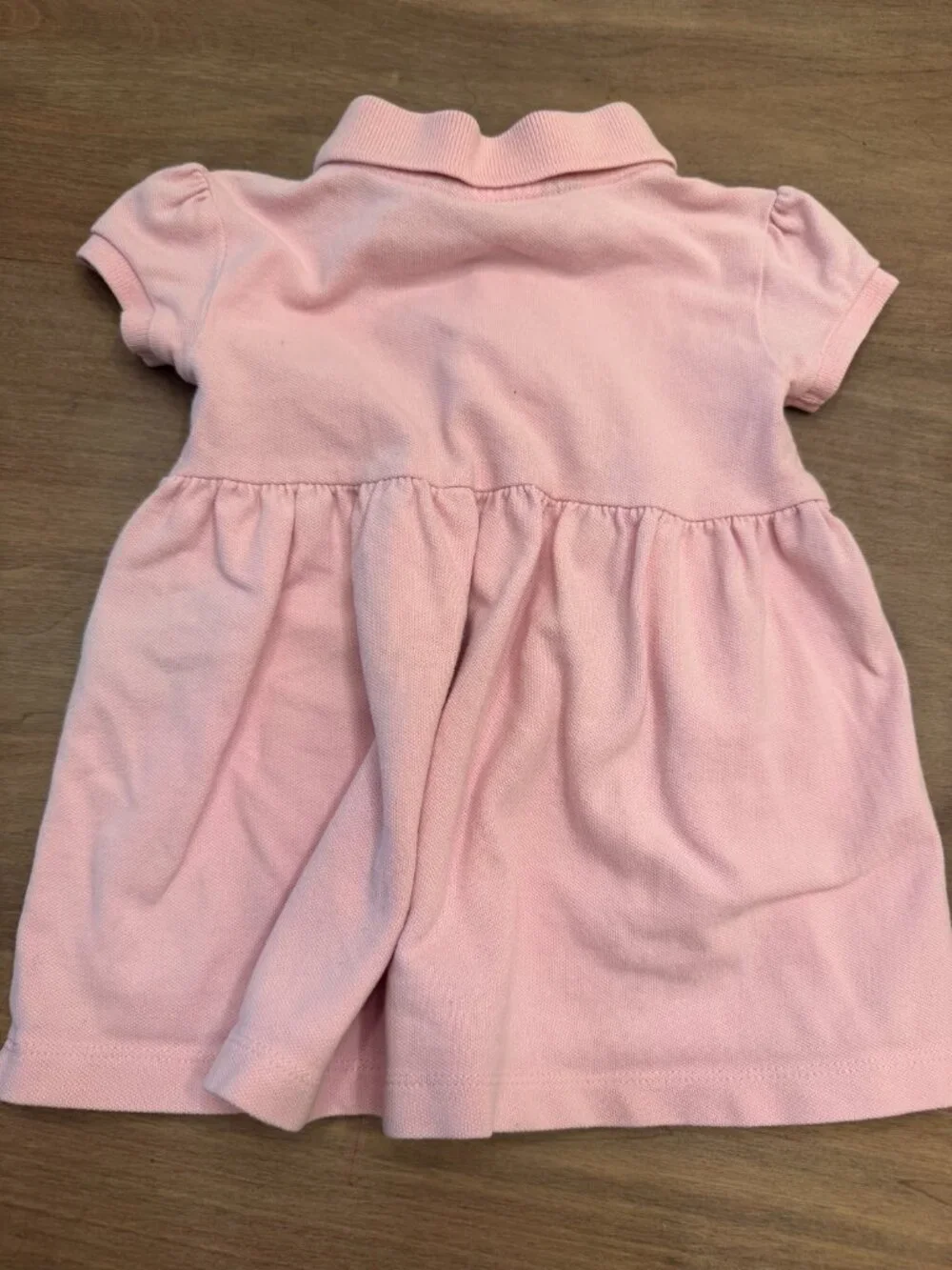 Ralph Lauren Baby Pink Piqué Polo Dress 9M